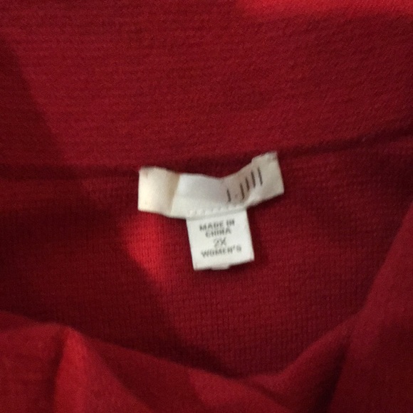 Red light sweatshirt  I liked the hemmed sleeve. (Refer to picture) - Picture 2 of 4